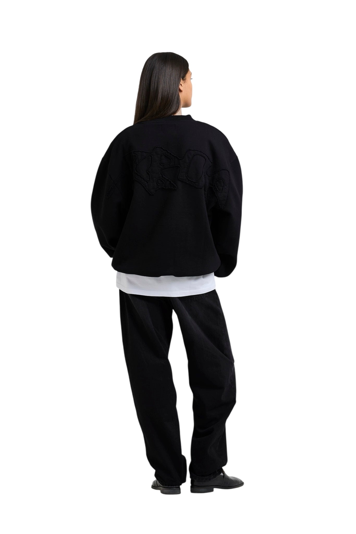 Arbor Antwerp Big Application Crewneck - Black