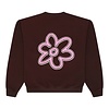 Line Flower Crewneck - Brown