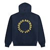 Circle Application Hoodie - Blue