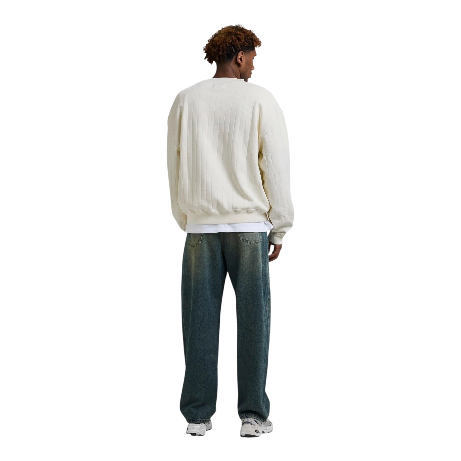 Arbor Antwerp Needle Drop Crewneck - Cream