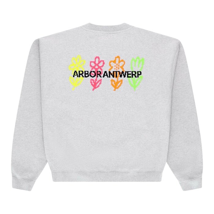 Arbor Antwerp Pixel Flower Crewneck - Melange