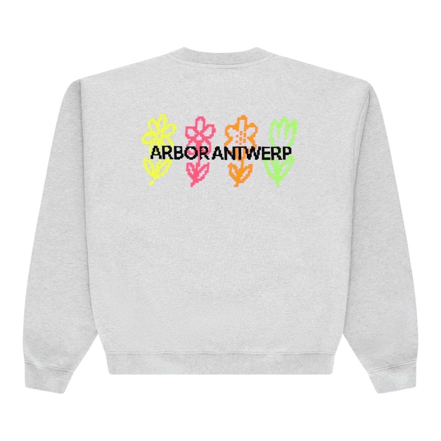 Arbor Antwerp Pixel Flower Crewneck - Melange