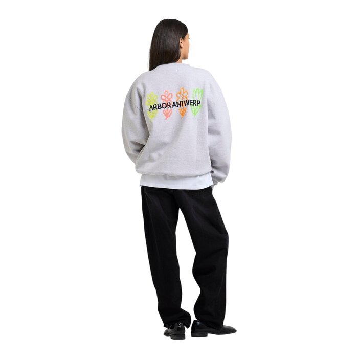 Arbor Antwerp Pixel Flower Crewneck - Melange