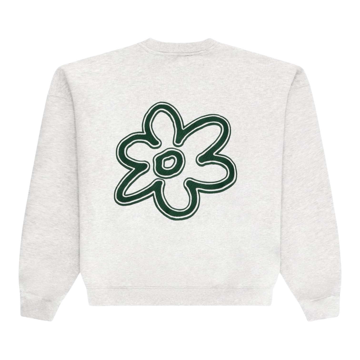 Arbor Antwerp Line Flower Crewneck - Melange
