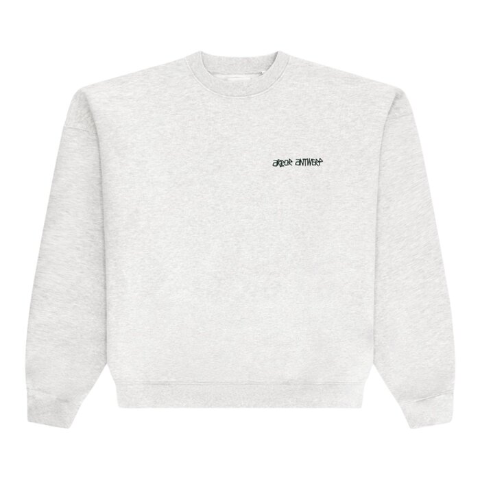 Arbor Antwerp Line Flower Crewneck - Melange
