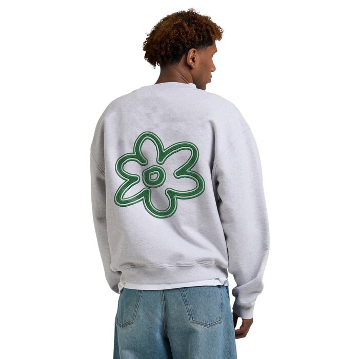 Arbor Antwerp Line Flower Crewneck - Melange