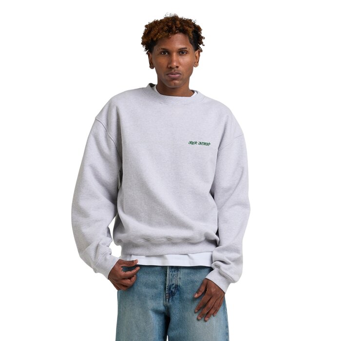 Arbor Antwerp Line Flower Crewneck - Melange