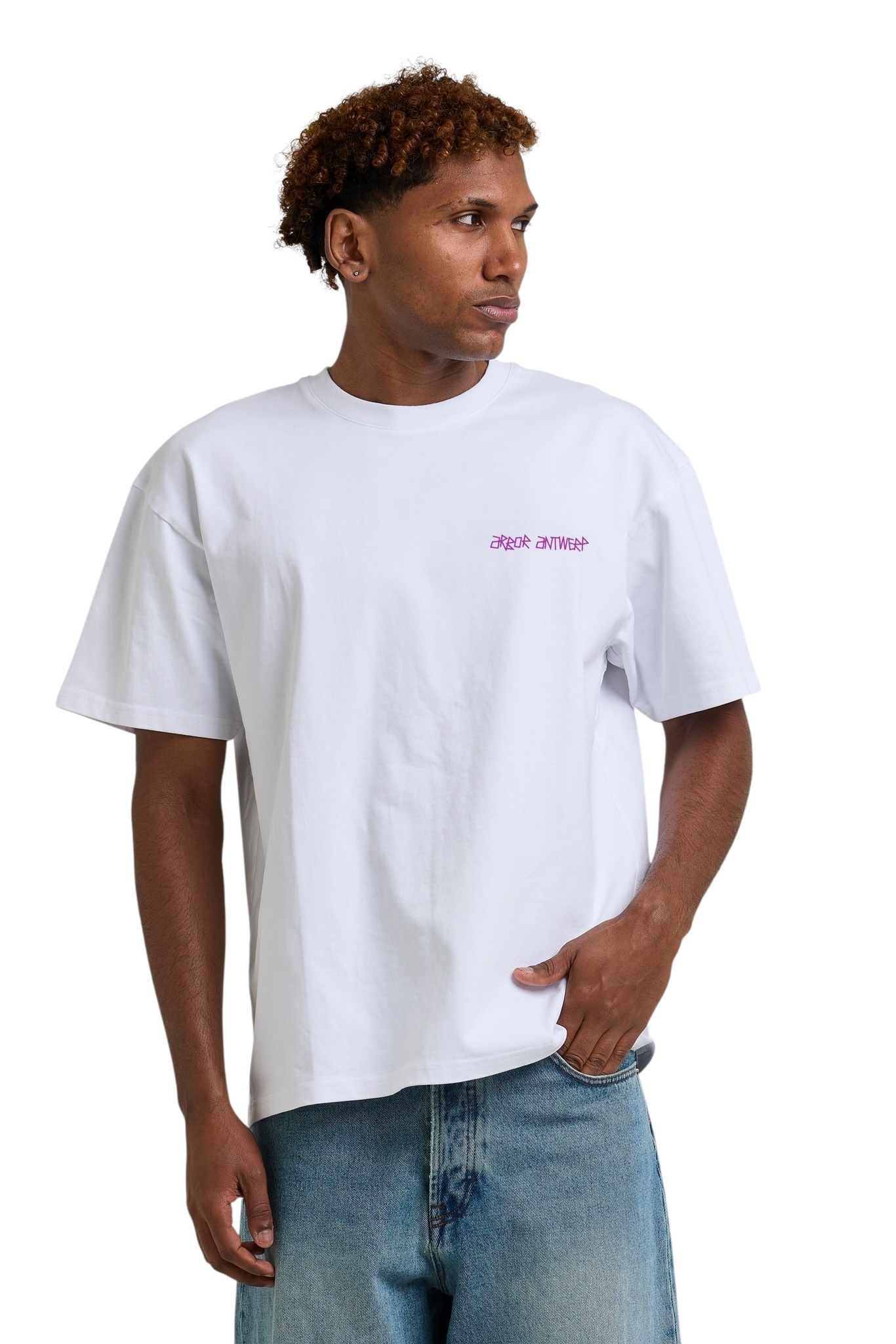Arbor Antwerp Two-tone Flower T-shirt - Purple