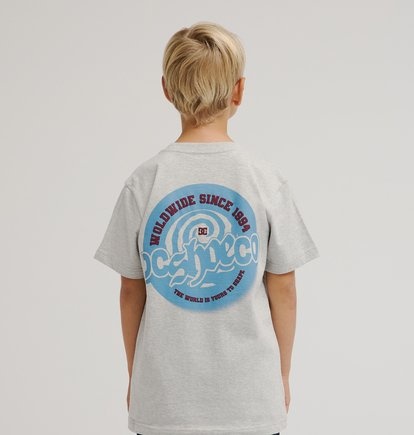 Dc Shoes Eye Of Storm S/S Youth - Light Heather Grey