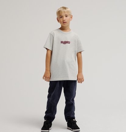 Dc Shoes Eye Of Storm S/S Youth - Light Heather Grey