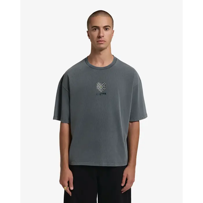 Ementa Vitrals Washed S/S Tee - Grey Washed