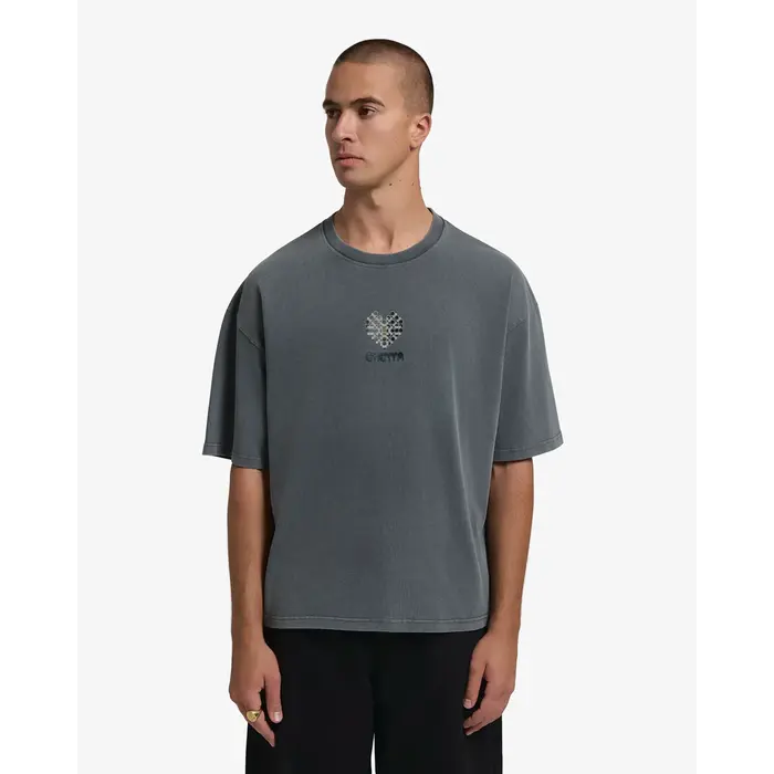Ementa Vitrals Washed S/S Tee - Grey Washed