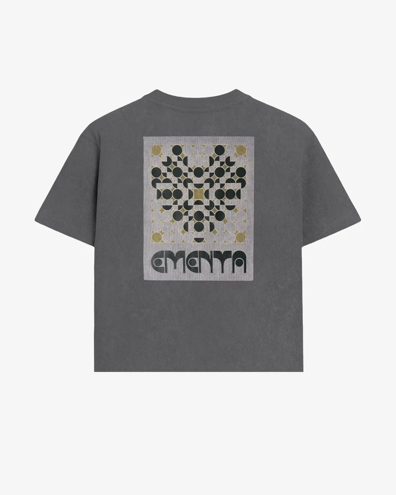 Ementa Vitrals Washed S/S Tee - Grey Washed