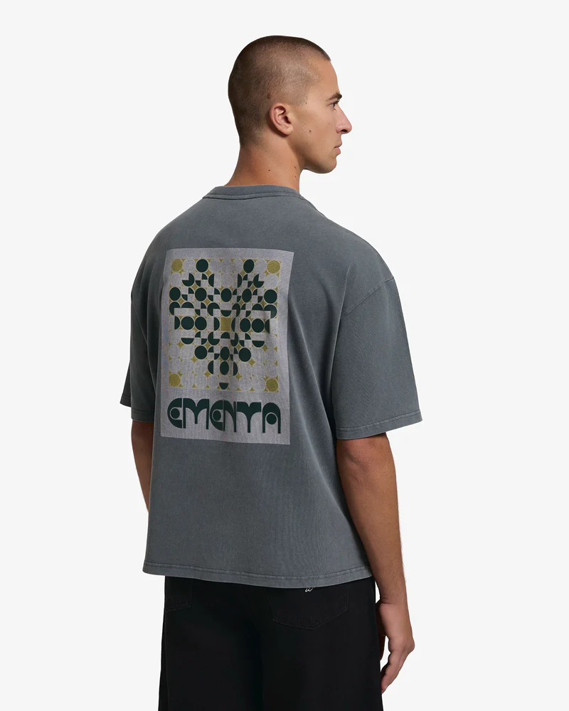 Ementa Vitrals Washed S/S Tee - Grey Washed