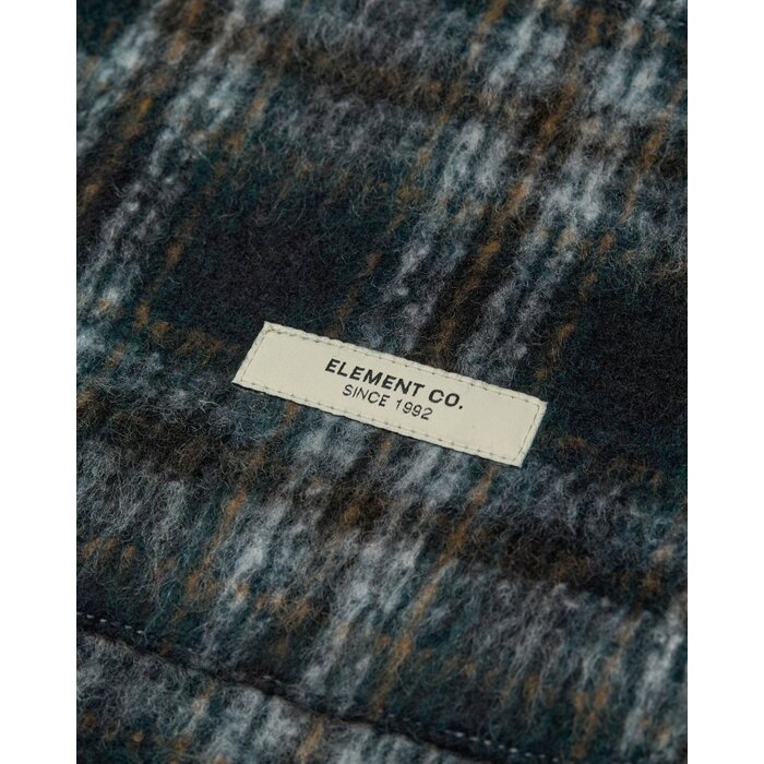 Element Fuzzy Check Zip - Brushed Plaid Dark Slate