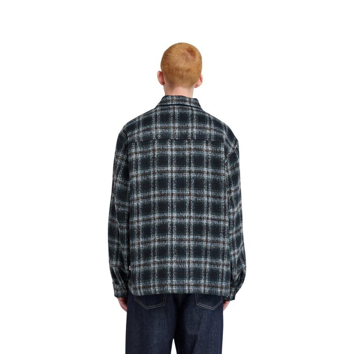 Element Fuzzy Check Zip - Brushed Plaid Dark Slate
