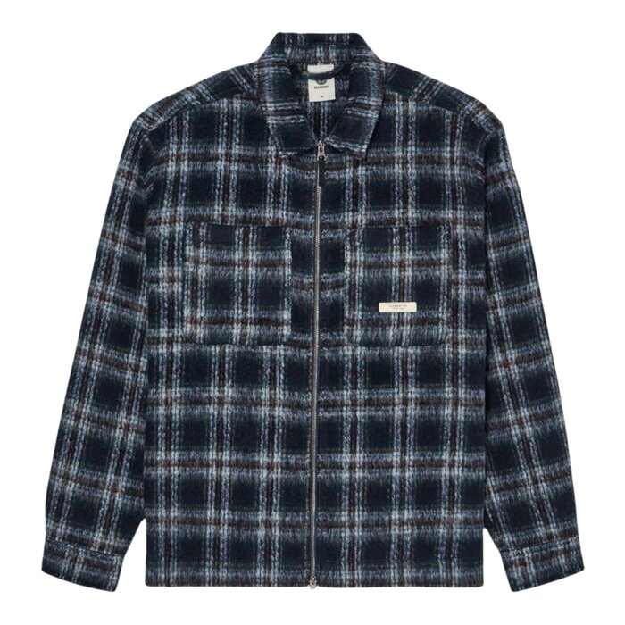 Element Fuzzy Check Zip - Brushed Plaid Dark Slate