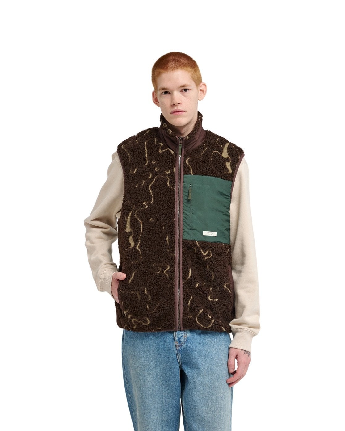 Element Lake Sherpa Vest - Java Lines