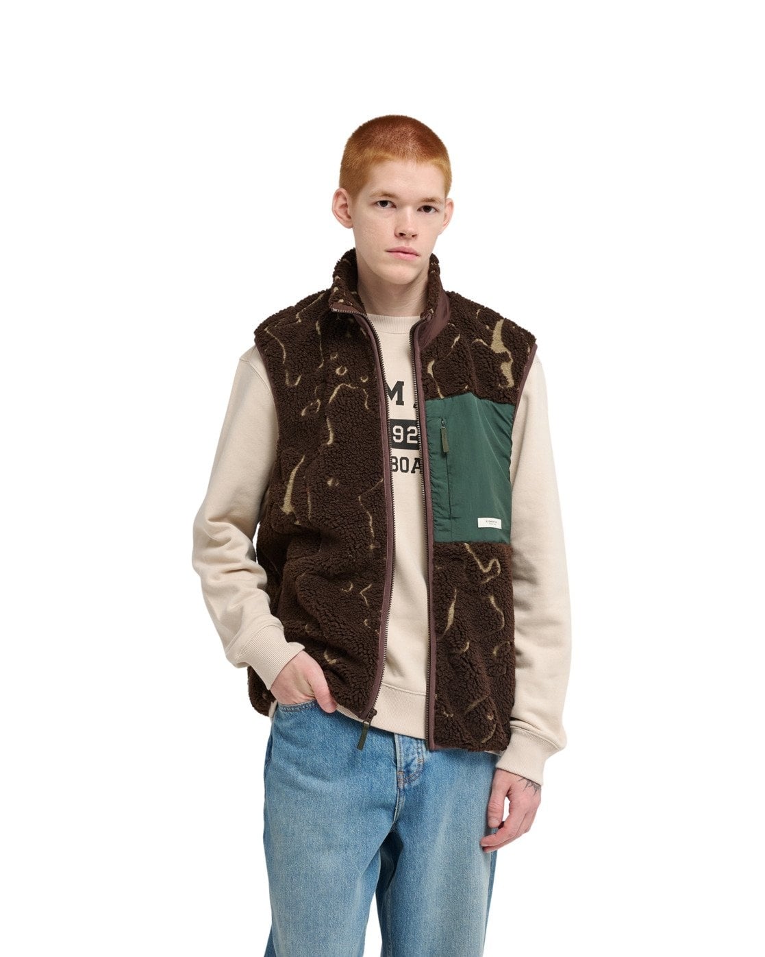 Element Lake Sherpa Vest - Java Lines