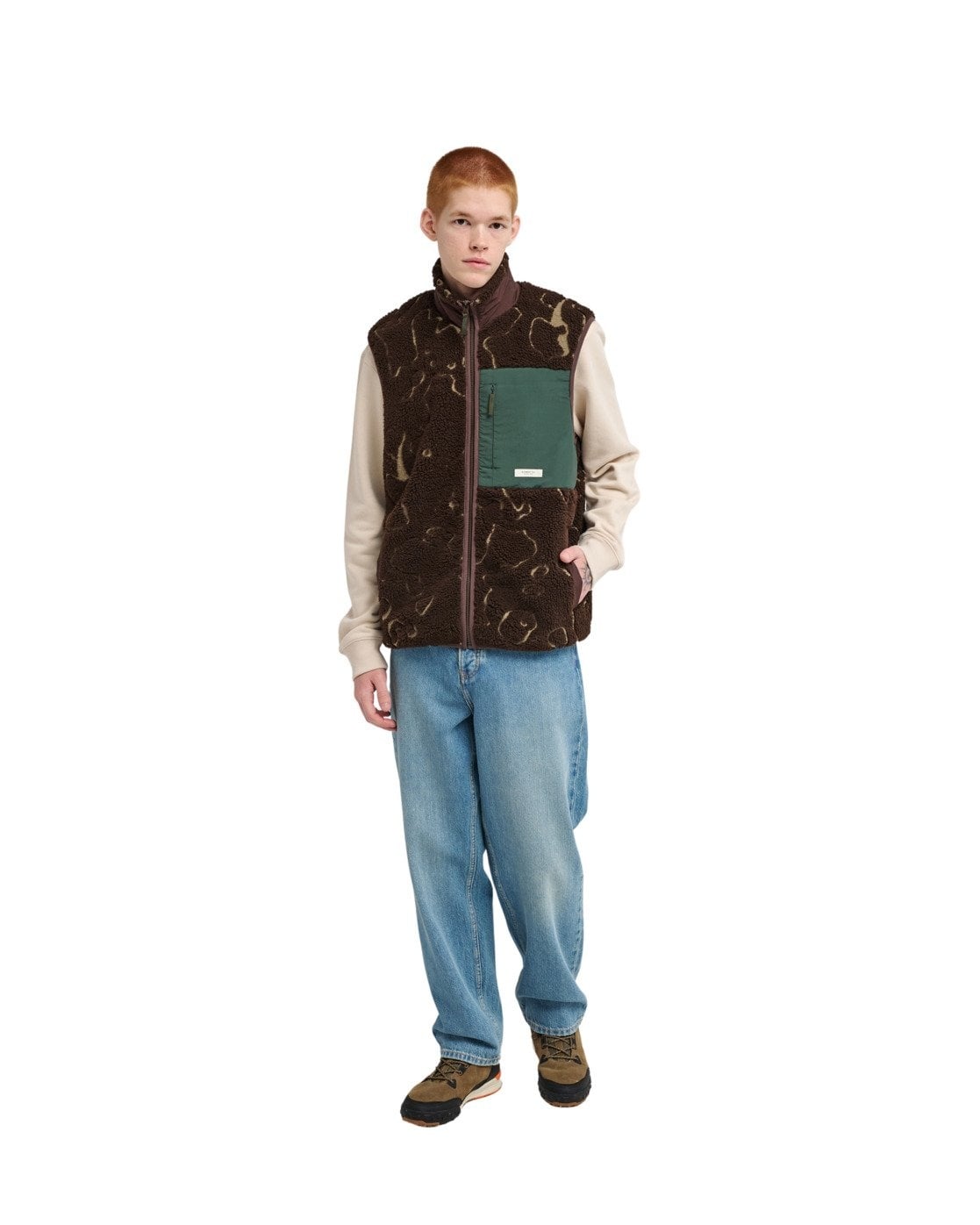 Element Lake Sherpa Vest - Java Lines