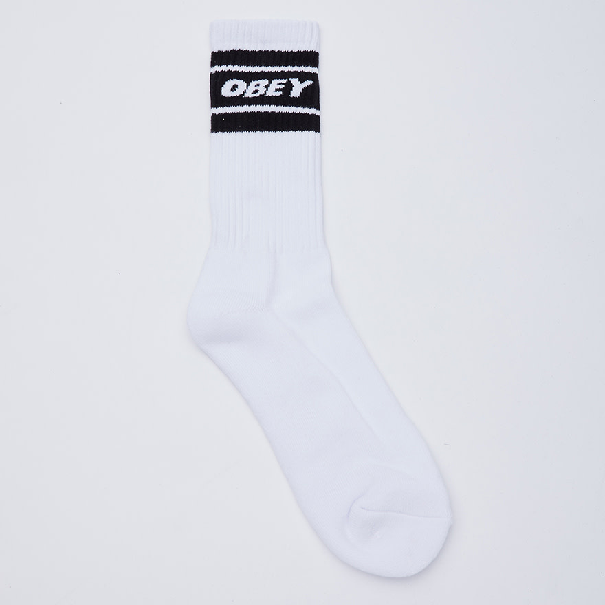 Obey Cooper II Socks - White/Black