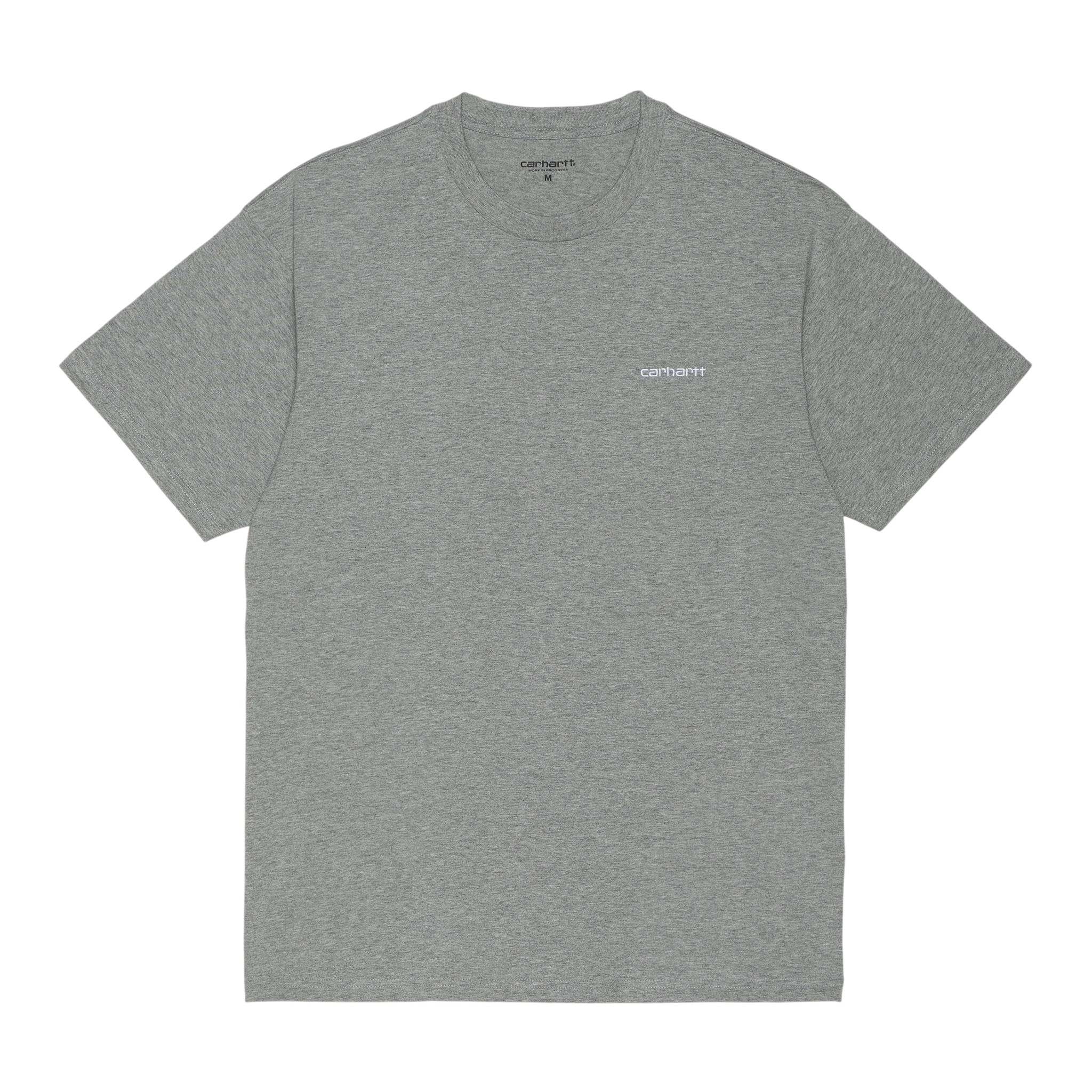 Carhartt WIP S/S Script Embroidery T-shirt - Grey Heather/White