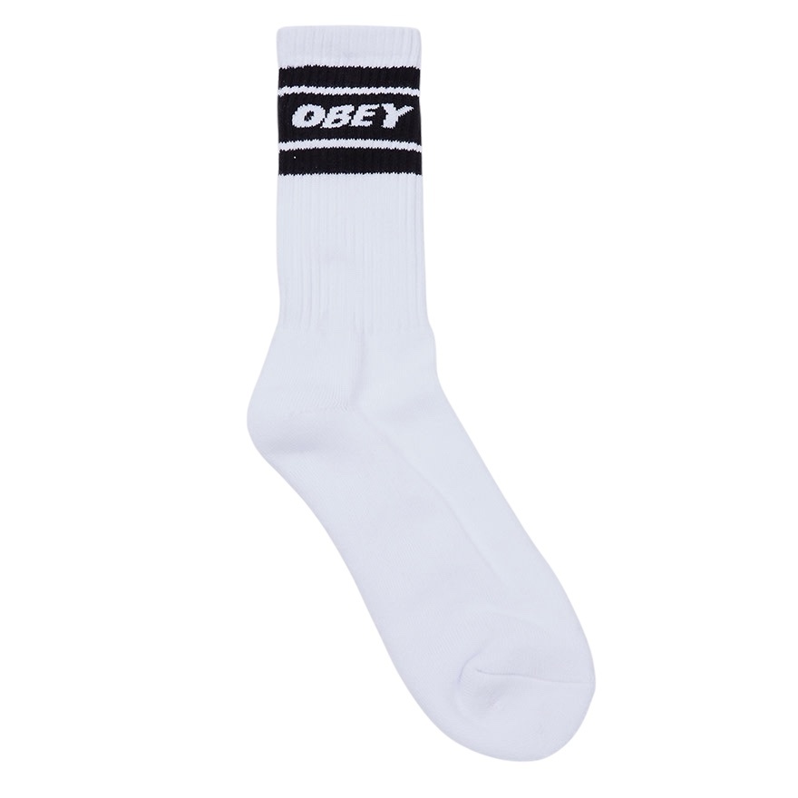 Obey Cooper II Socks - White/Black