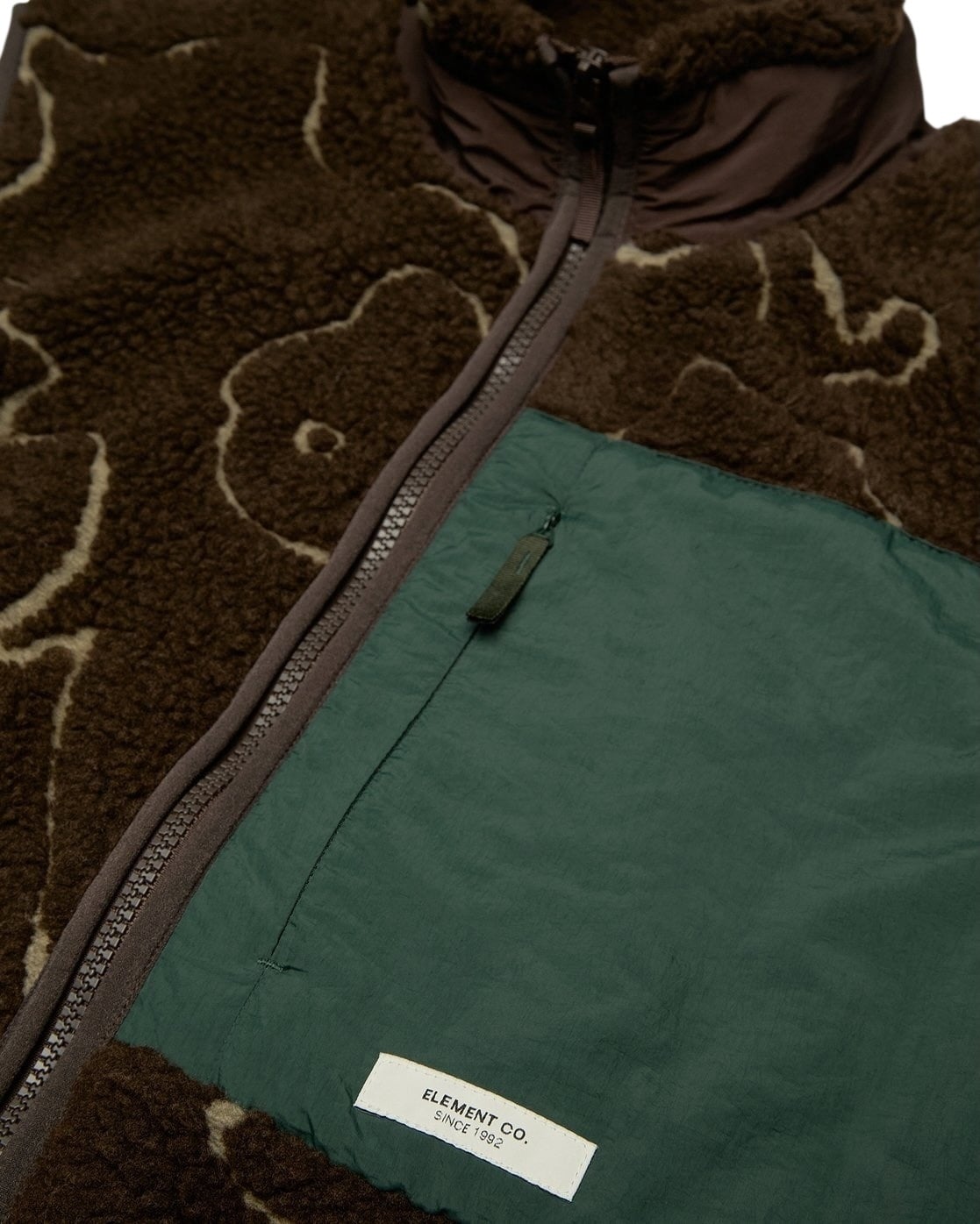 Element Lake Sherpa Vest - Java Lines