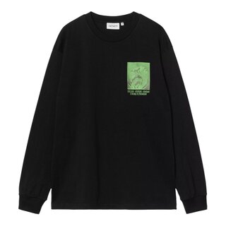 Carhartt WIP L/S Emerge T-Shirt - Black Stone Washed