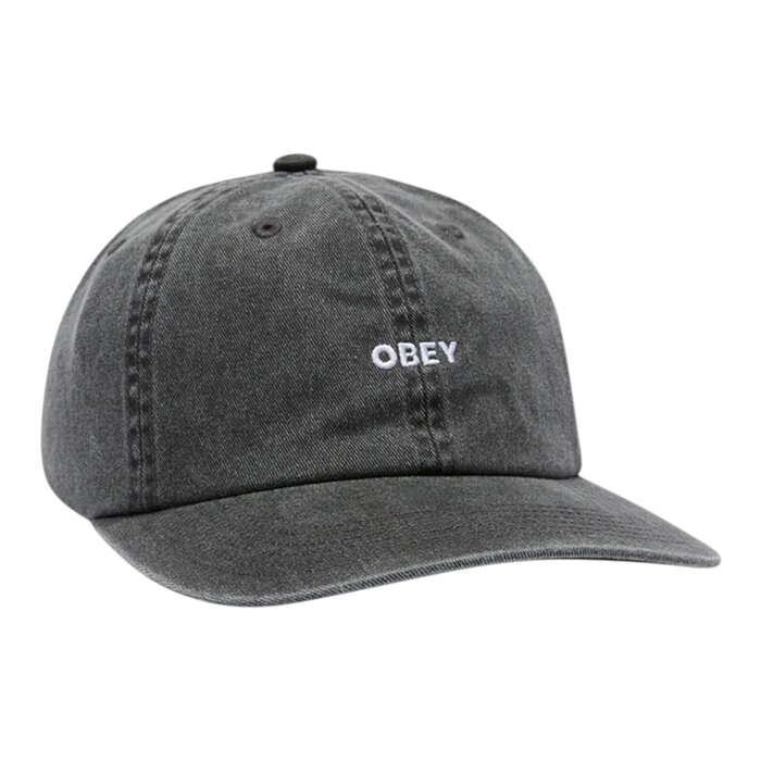 Obey Pigment Bold 6 Panel Strapback - Pigment Black