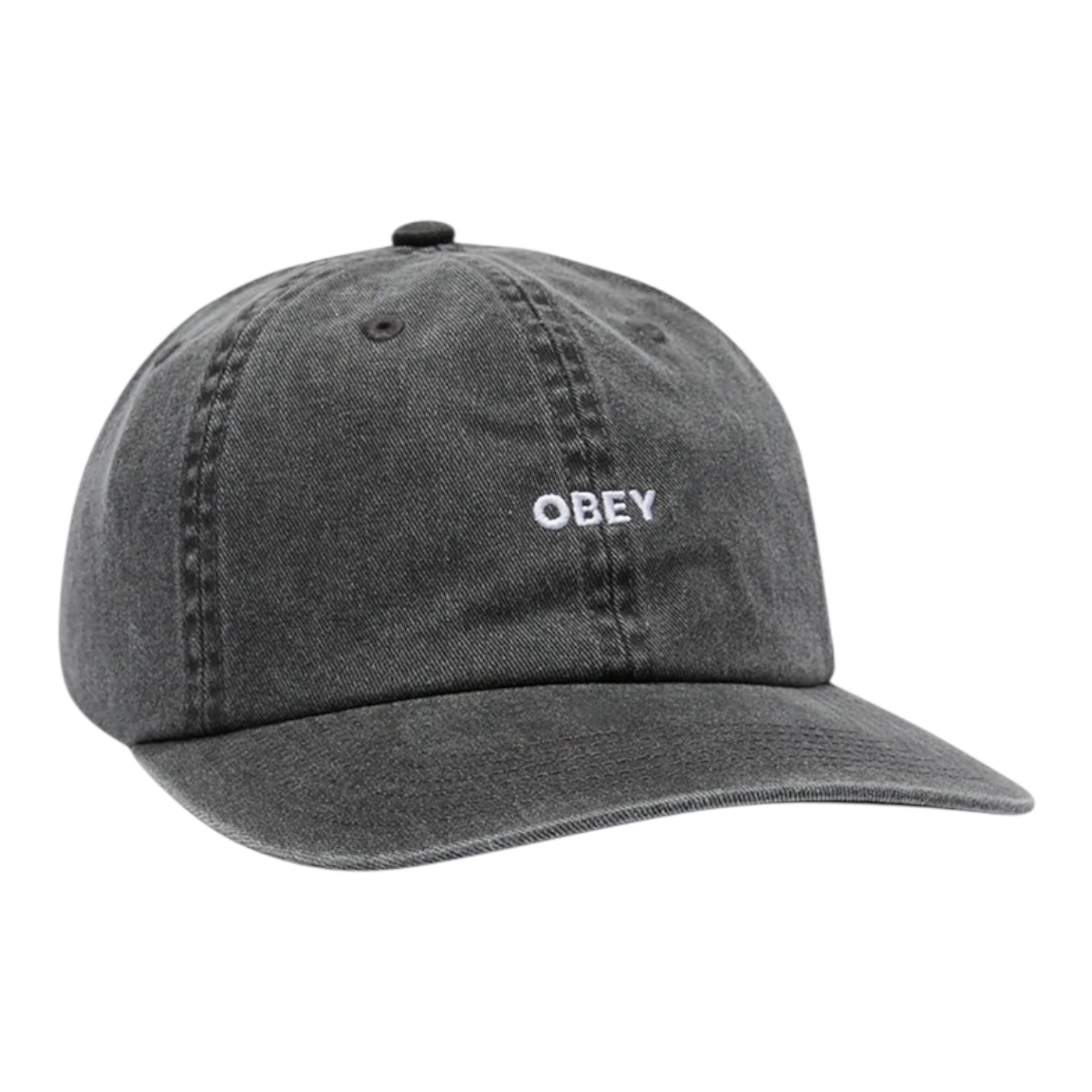 Obey Pigment Bold 6 Panel Strapback - Pigment Black