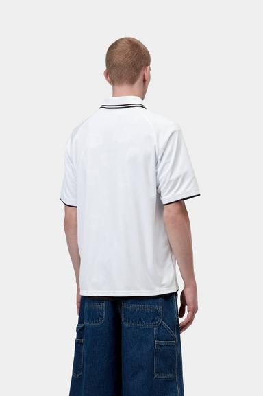 Carhartt WIP S/S Terrace Football T-Shirt - Heart Train Jacquard/White