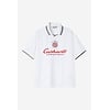 S/S Terrace Football T-Shirt - Heart Train Jacquard/White