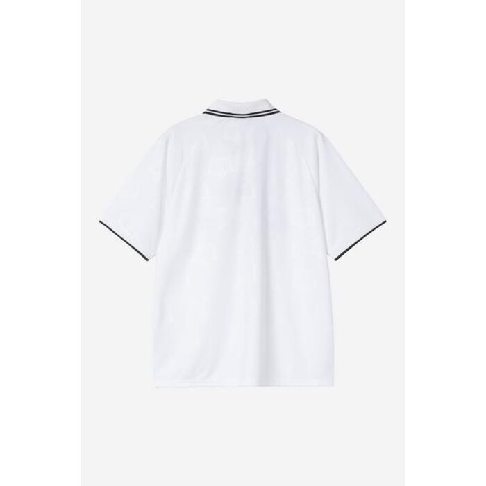 Carhartt WIP S/S Terrace Football T-Shirt - Heart Train Jacquard/White