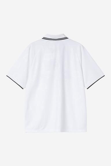 Carhartt WIP S/S Terrace Football T-Shirt - Heart Train Jacquard/White