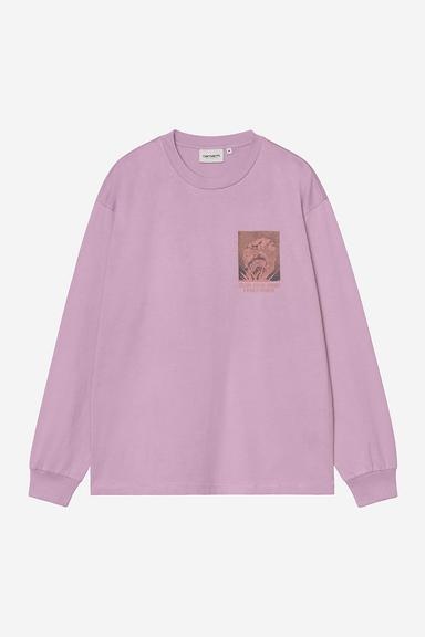 Carhartt WIP L/S Emerge T-Shirt - Gentle Purple Stone Washed