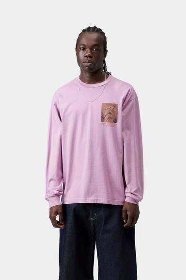 Carhartt WIP L/S Emerge T-Shirt - Gentle Purple Stone Washed