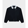 Cropped Fitted Jacket - Dark Navy