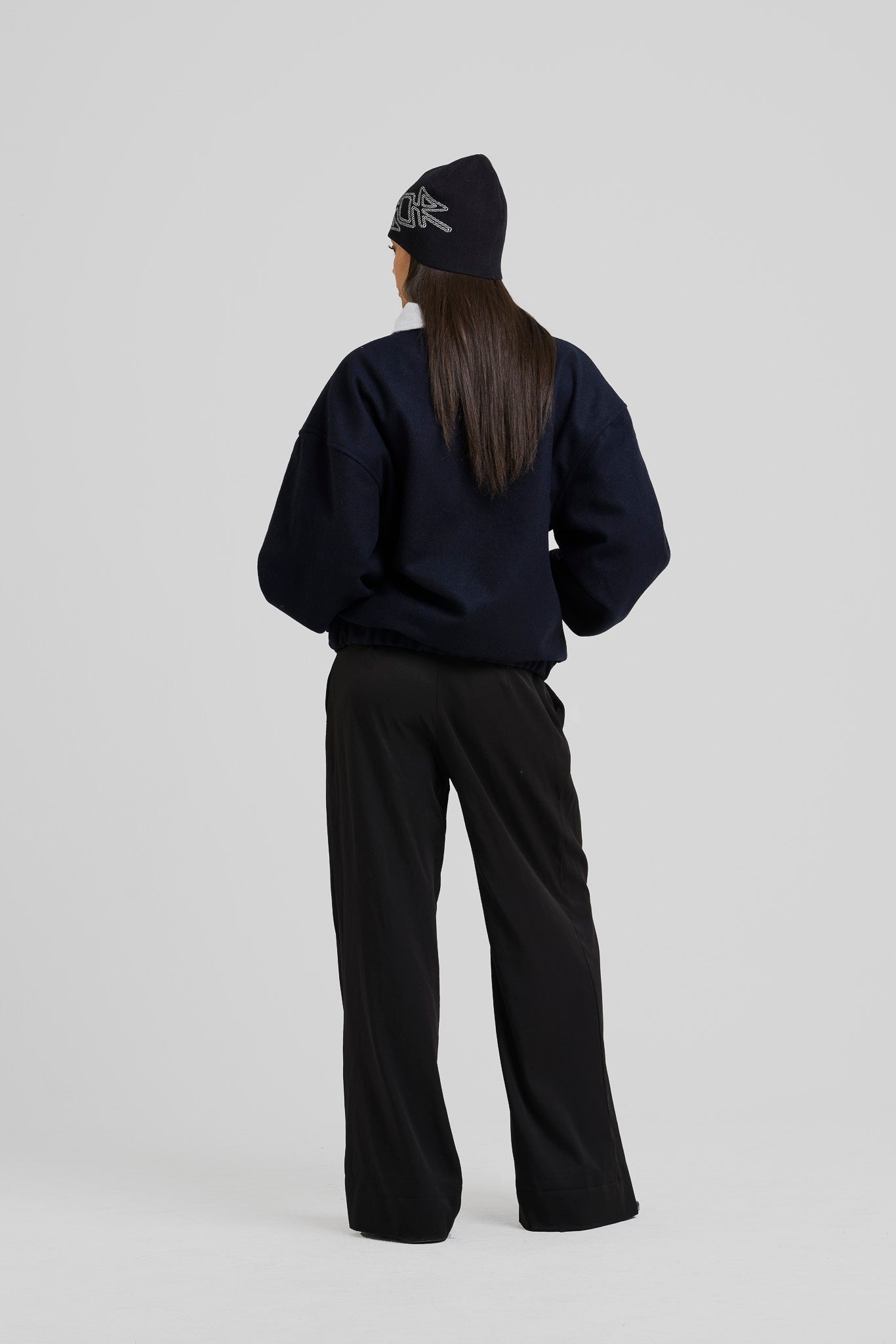 Arbor Antwerp Cropped Fitted Jacket - Dark Navy
