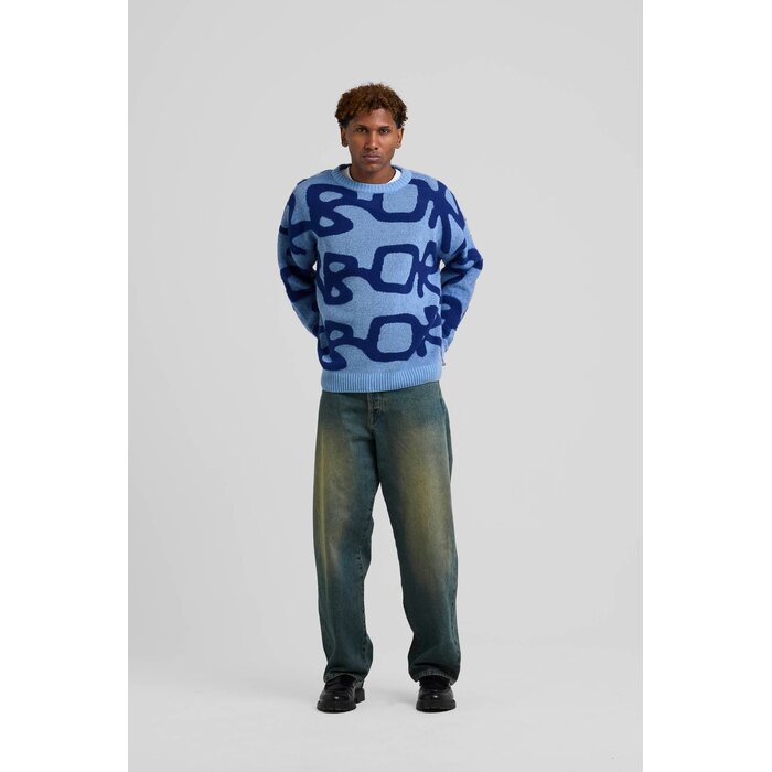 Arbor Antwerp Big Logo Alpaca Knit - Blue