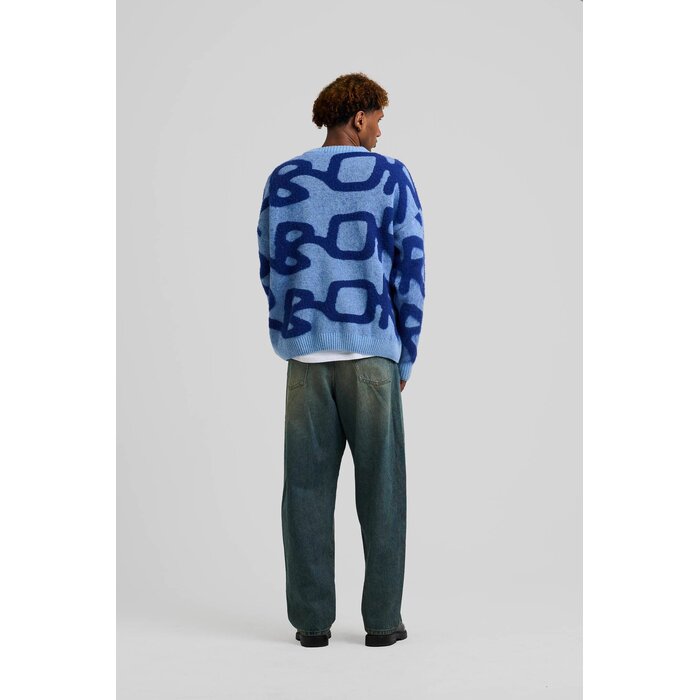 Arbor Antwerp Big Logo Alpaca Knit - Blue