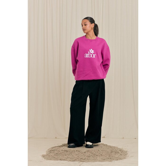 Arbor Antwerp Flower Crewneck - Purple