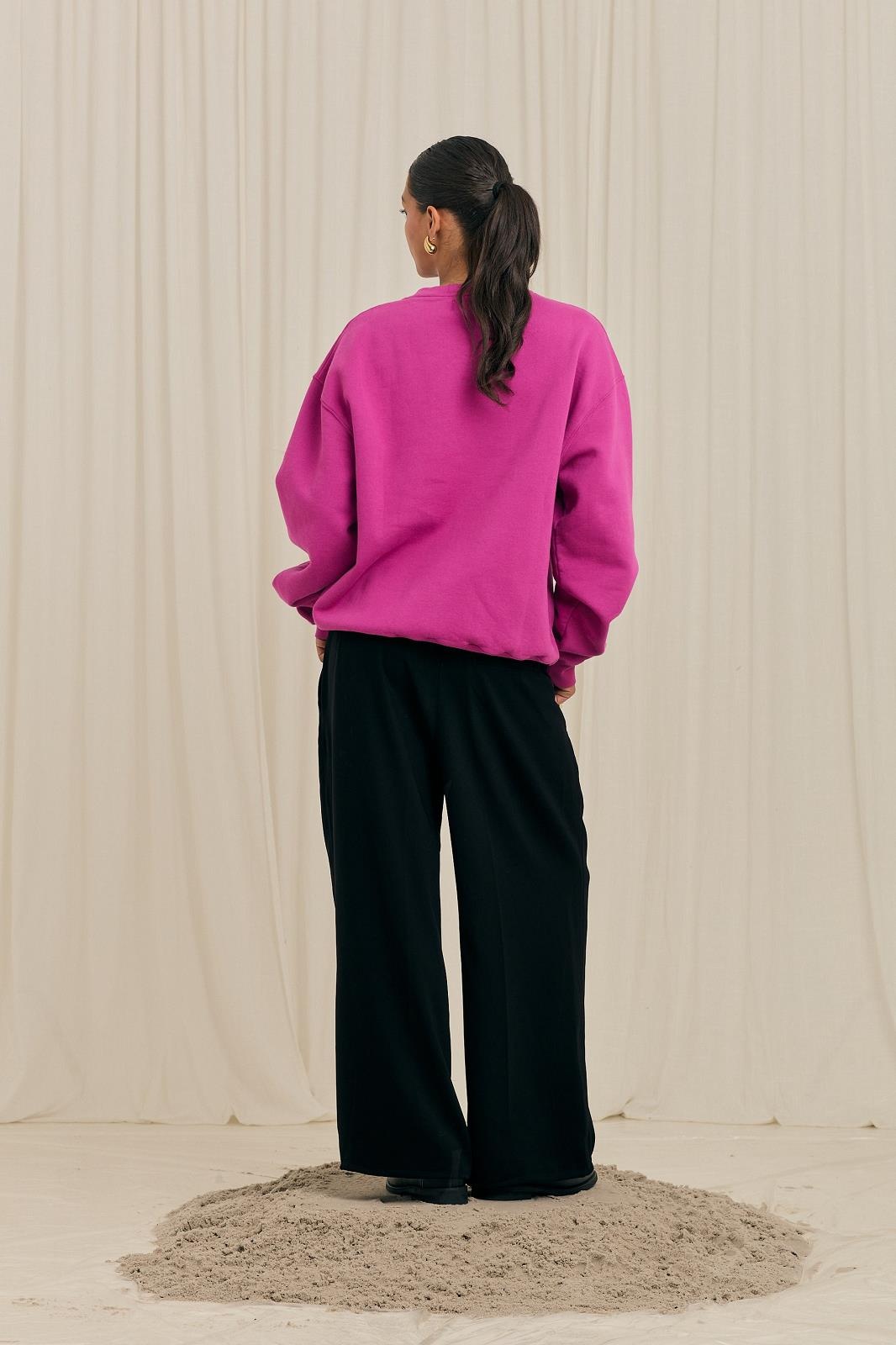 Arbor Antwerp Flower Crewneck - Purple