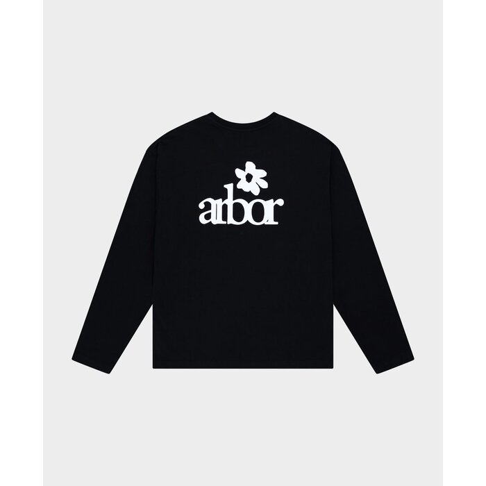 Arbor Antwerp White Lotus Longsleeve T-shirt - Black