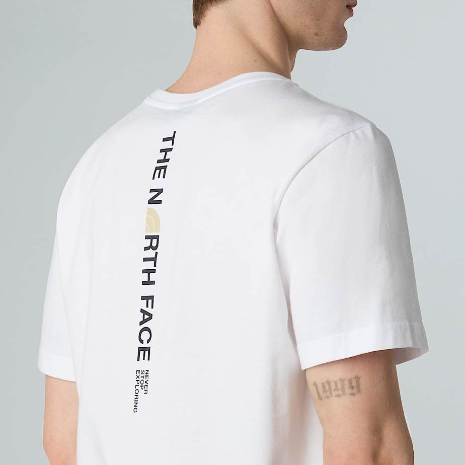 The North Face M' Vertical Regular T-shirt - TNF White/Grey