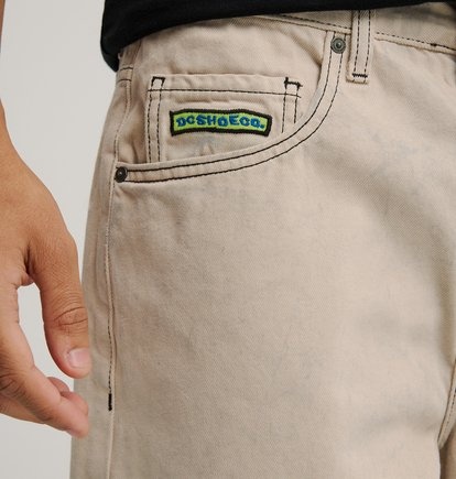 Dc Shoes Baggy Denim Pant - Marble Beige