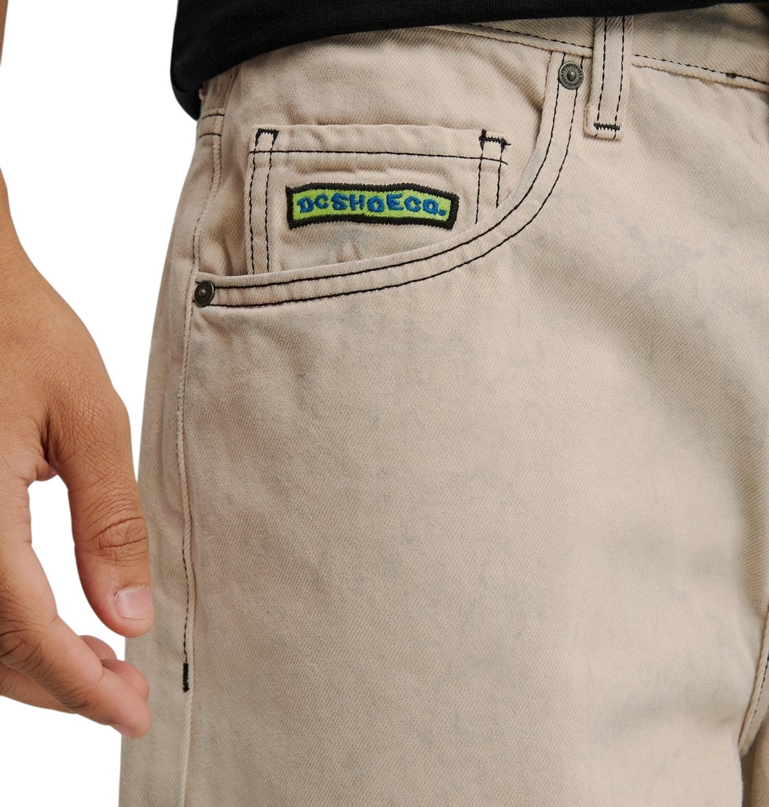 Dc Shoes Baggy Denim Pant - Marble Beige