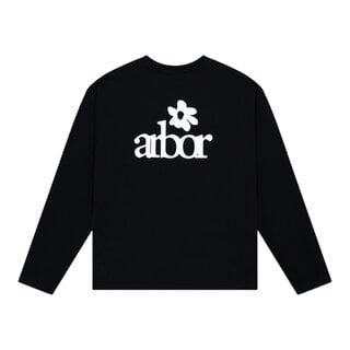 Arbor Antwerp White Lotus Longsleeve T-shirt - Black