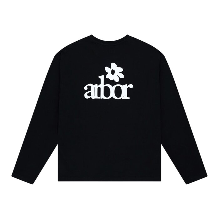 Arbor Antwerp White Lotus Longsleeve T-shirt - Black