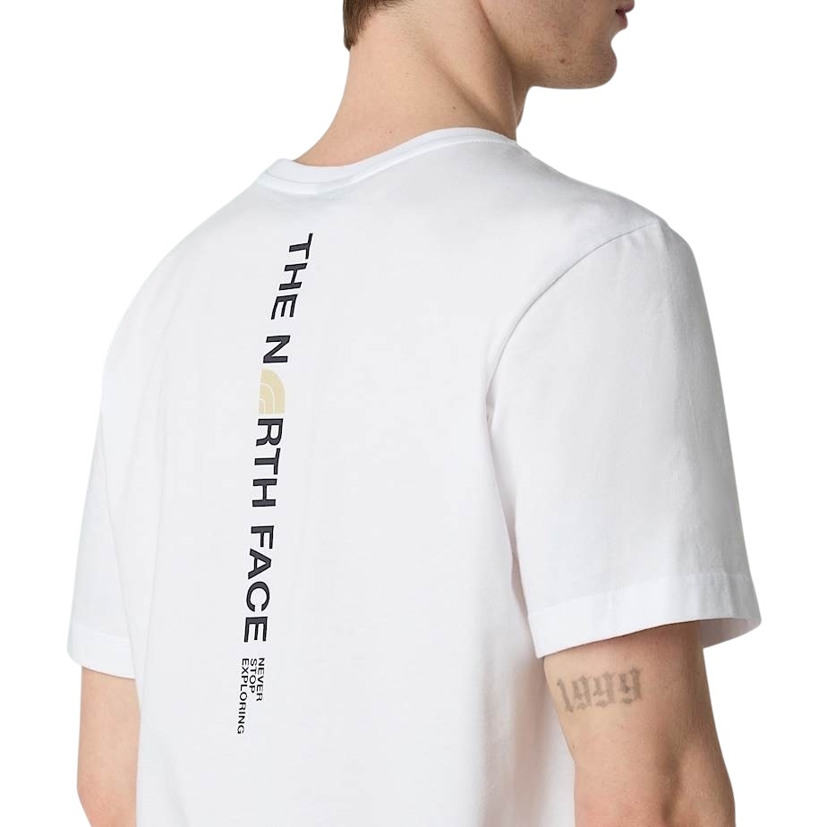 The North Face M' Vertical Regular T-shirt - TNF White/Grey